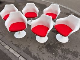 Eero Saarinen, 4er Set Tulip Armlehnstuhl
