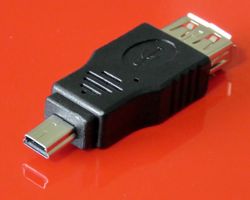 Adapter: USB Buchse <---> MIni Stecker