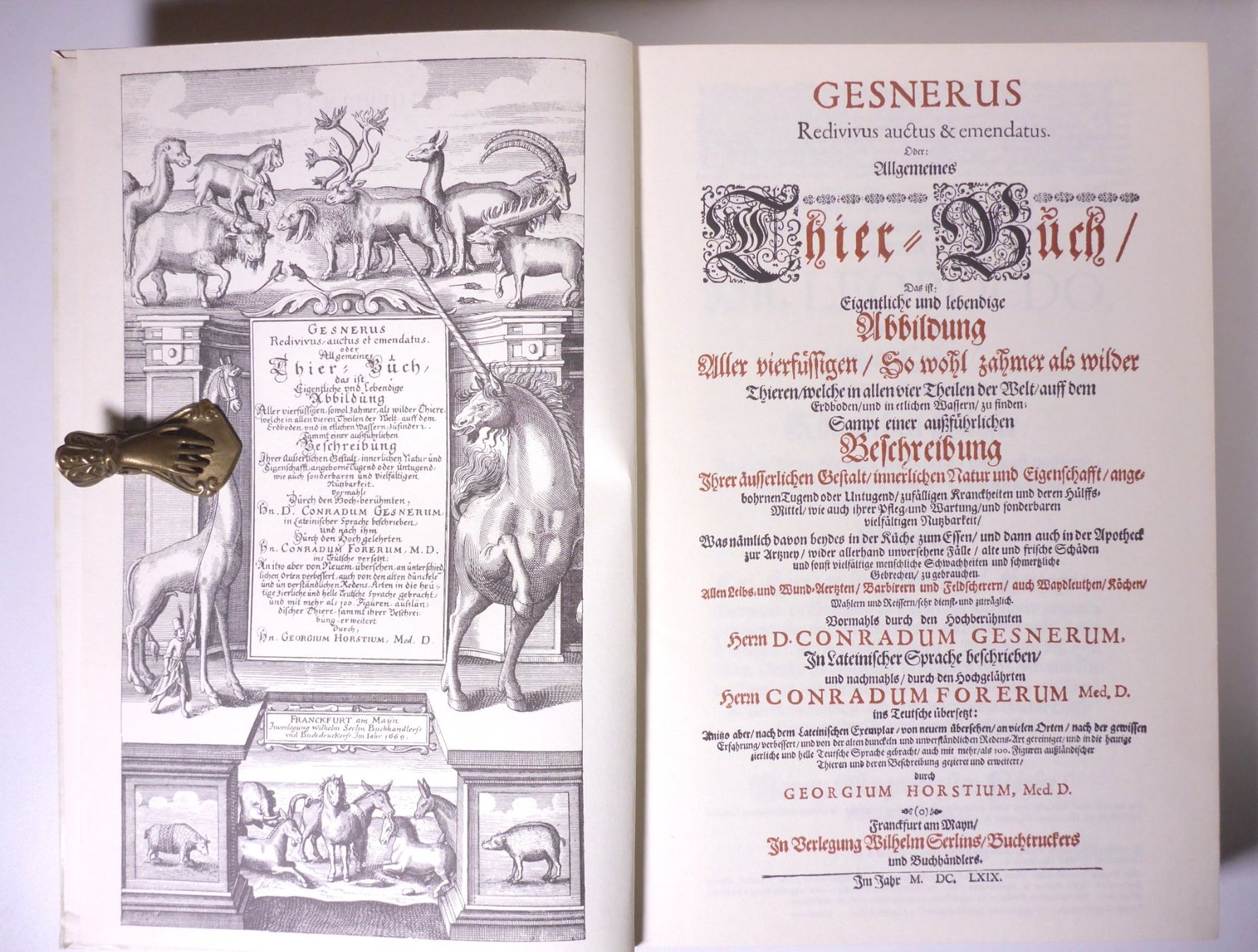 Bücher: Conrad Gesner: Thierbuch – Gebraucht aus Erschwil von taglang 1