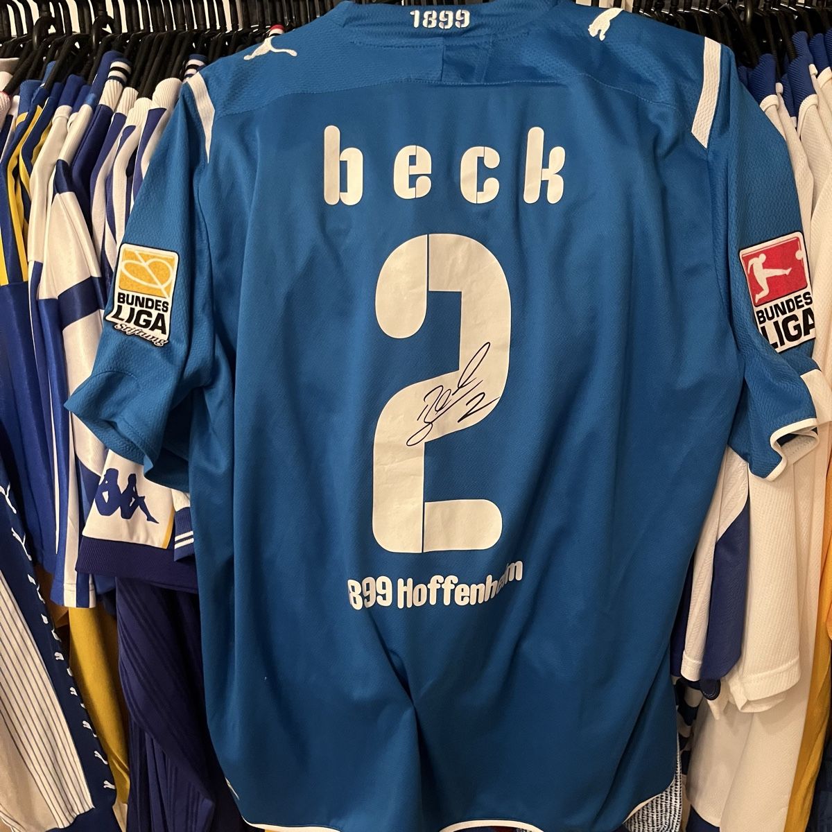 Puma Leibchen & Hosen: Matchworn Tsg Hoffenheim Trikot Beck Puma – Gebraucht aus Winterthur von LaBodega 1