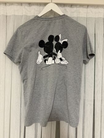 Disney T-Shirt grau Mickey Maus Motiv Grösse M Zustand gut