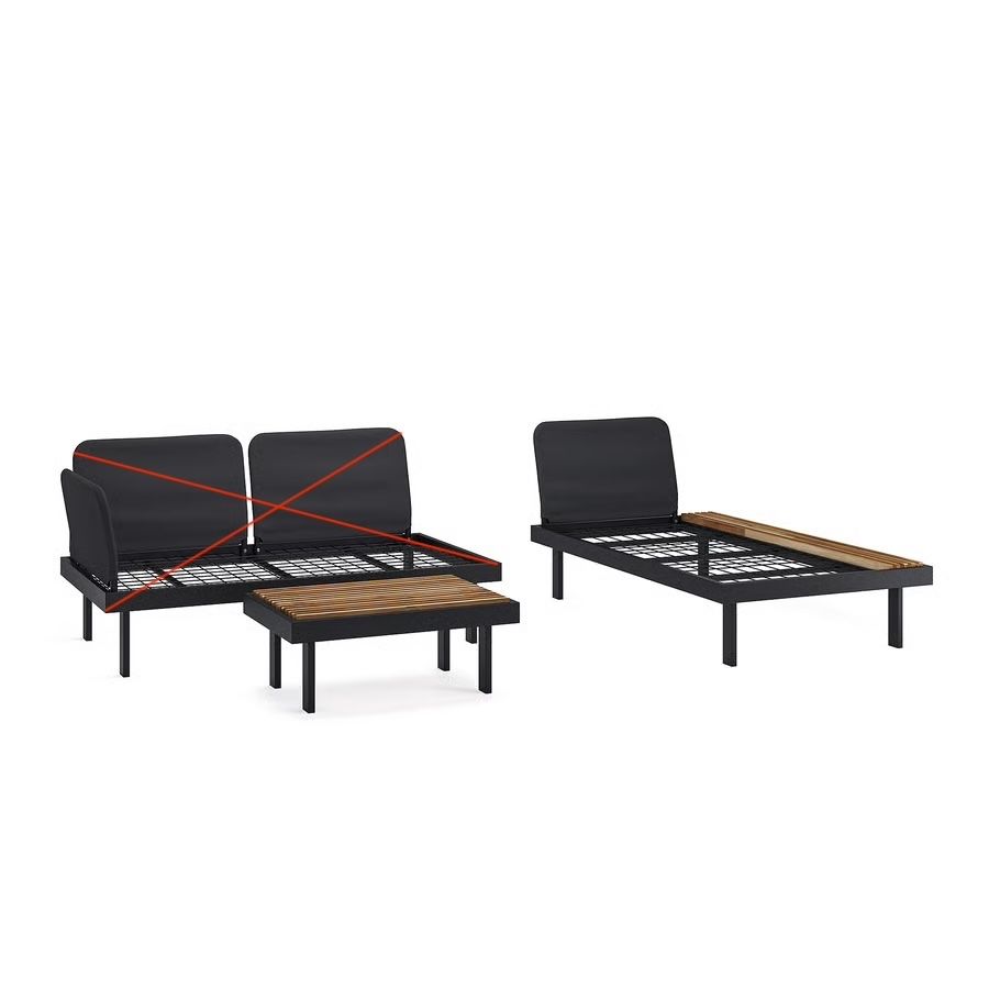 Ikea Chaises longues: IKEA REVSKÄR méridienne + table, neuves / inutilisées – Neuf avec emballage d'origine à Petit-Lancy par marmotterose 3