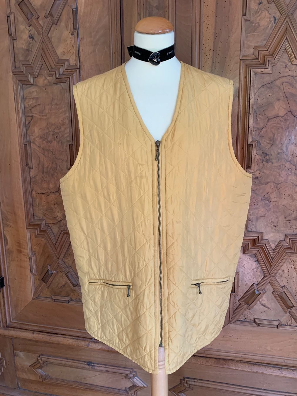 Gilets & Westen: VINTAGE CHRIS LINE Weste 100% Seide Größe: 42DE – Gebraucht aus Interlaken von Bona55 2