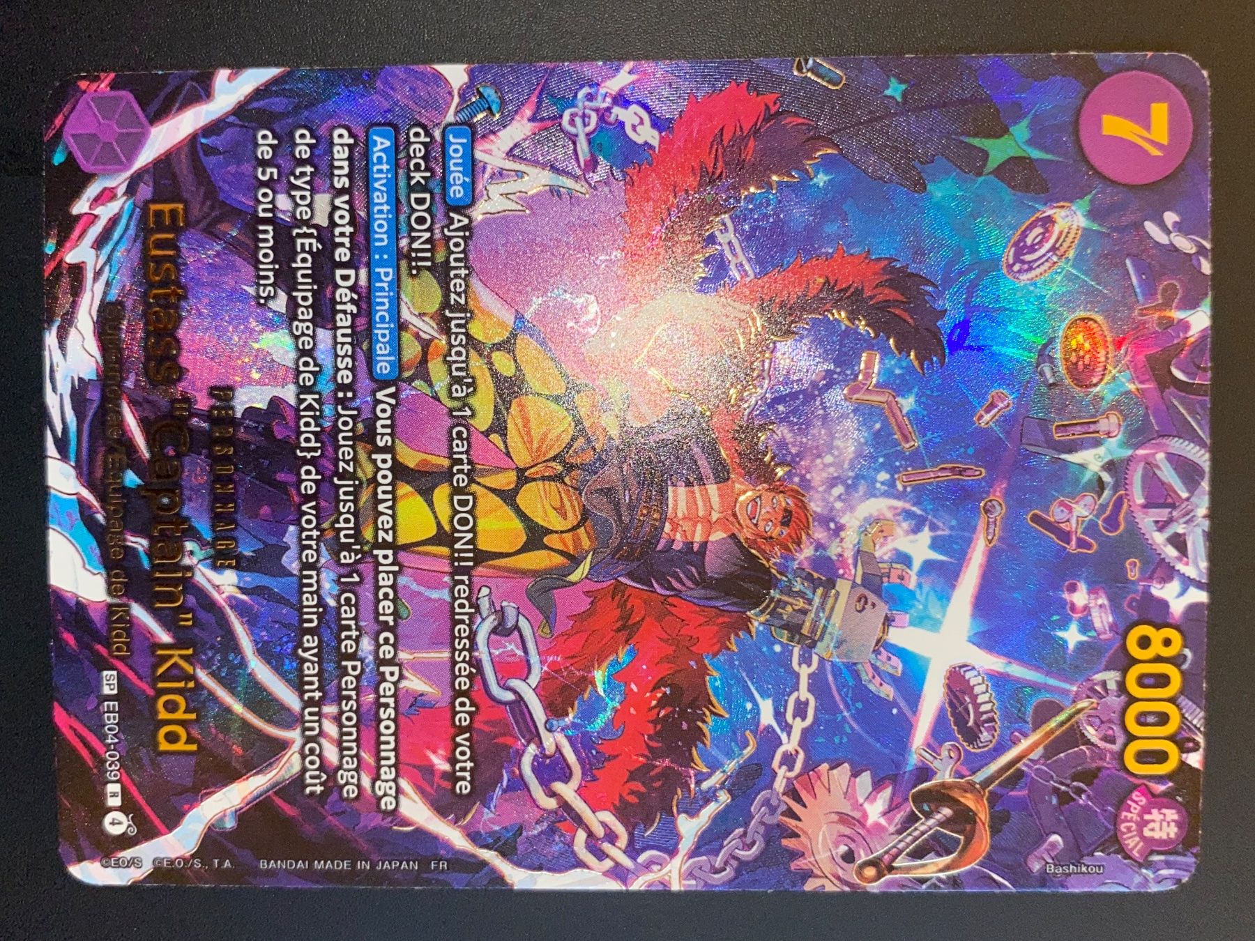 Bandai Carte collezionabili: Eustass "Captain" Kid EB04-039 SP - Egghead Crisis - NM - FR – Nuovo (secondo la descrizione) da Yverdon-les-Bains venduto da Prismea 1