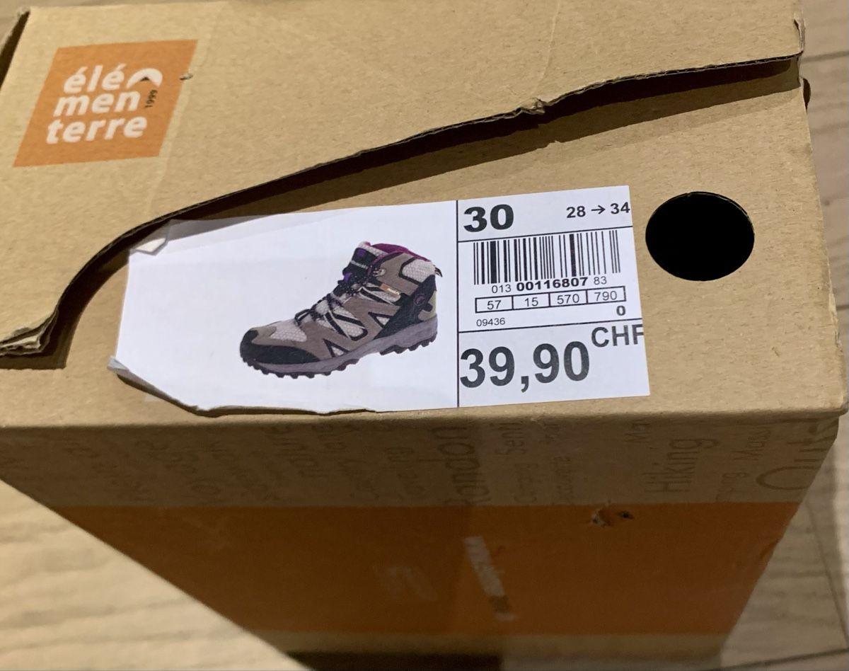 Scarpe per ragazzi: NEUF : Bottines Rando ELEMENTERRE T. 30 Imperméables & Grip – Nuovo e nell'imballaggio originale da Lausanne venduto da mik_l5py 3