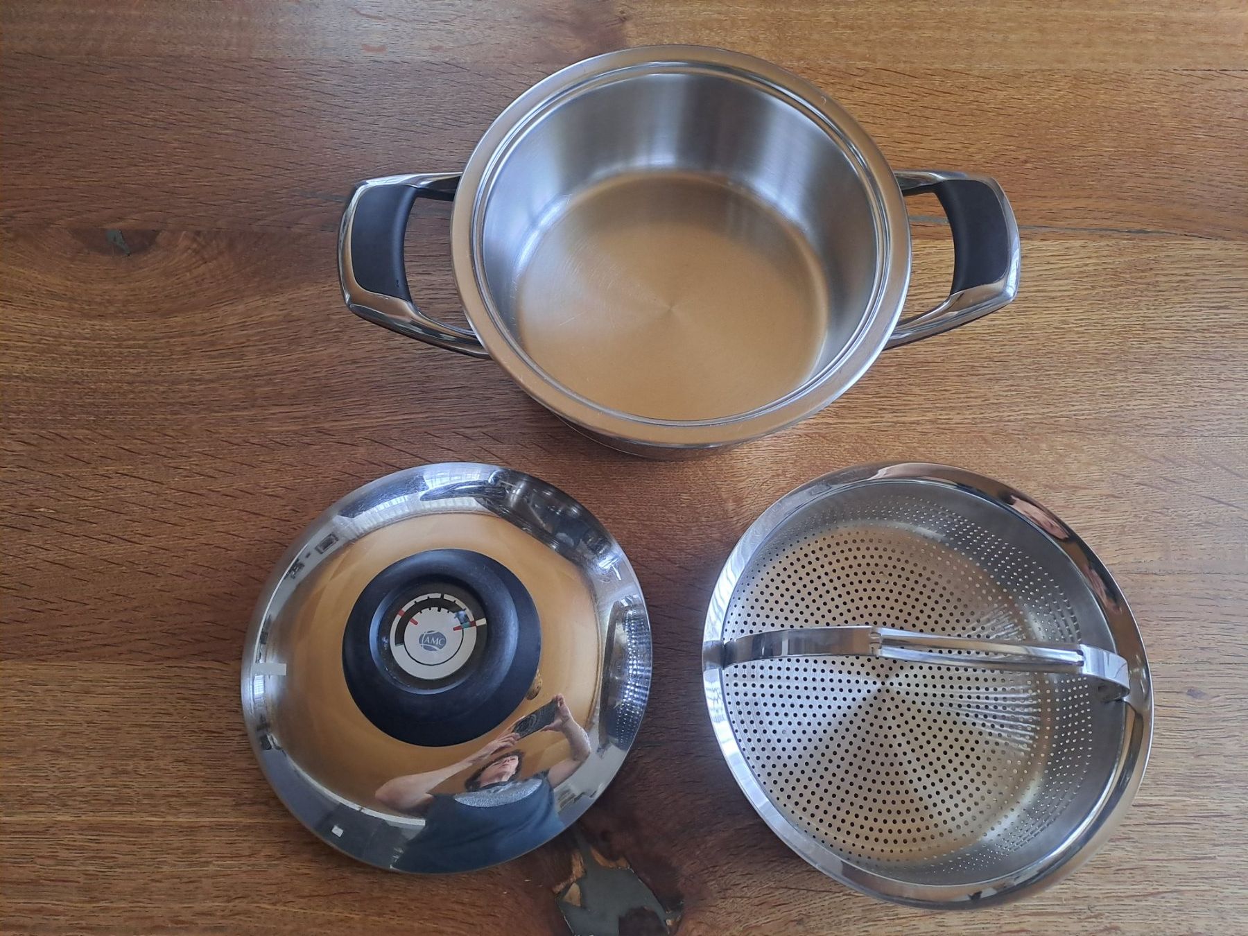 AMC Topf mit Deckel und Einsatz, 2.3 Liter, Induktion, TO... (Gebraucht) in Wängi für CHF 80 – nur Abholung auf Ricardo kaufen