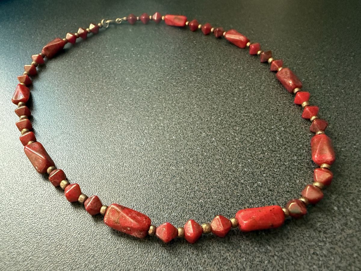Catenine: Vintage Halskette Rot – Usato da Lamone venduto da LaCantinaMagica 3