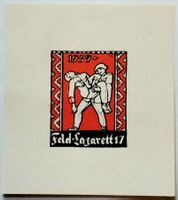 Soldatenmarke 2.WK, Feld-Laz 17, weiss, Einerbg, Wi San 101b