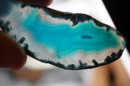 Achat  Scheibe  Blau  Wunderschön       ab  1.-     Räumung
