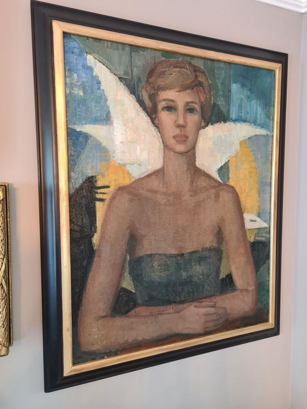 Dipinti: Grosses Portrait Gemälde von Susan Gray – Usato da Rotkreuz venduto da Dobermann5 4