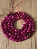 1 Strang Natürliche Rose Rot Tigerauge 4 mm