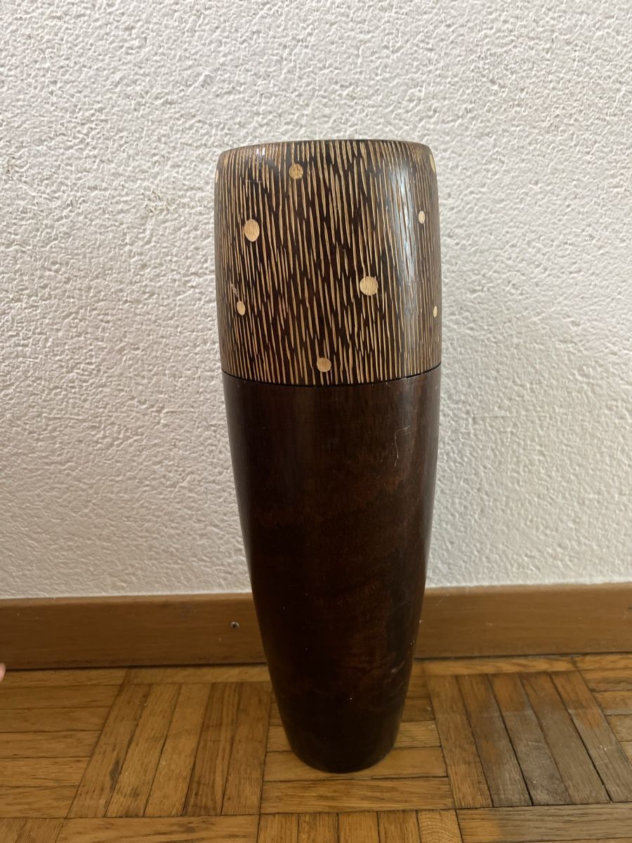 Vasi & Recipienti: Braune Holzvase – Usato da Bettlach venduto da Mildes