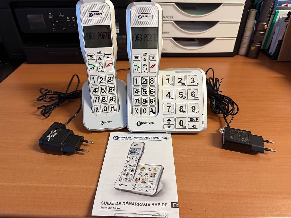 Telefone: Telephone sans fil amplifié  – Gebraucht aus paudex von Jdali