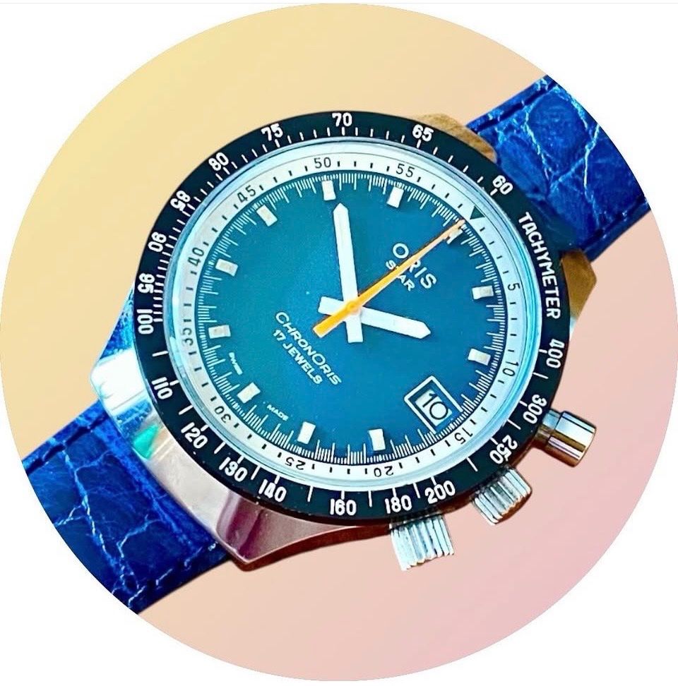 Oris Orologi: Oris Swiss Vintage Chronograph – Usato da lyss venduto da Uhrenparadies 1