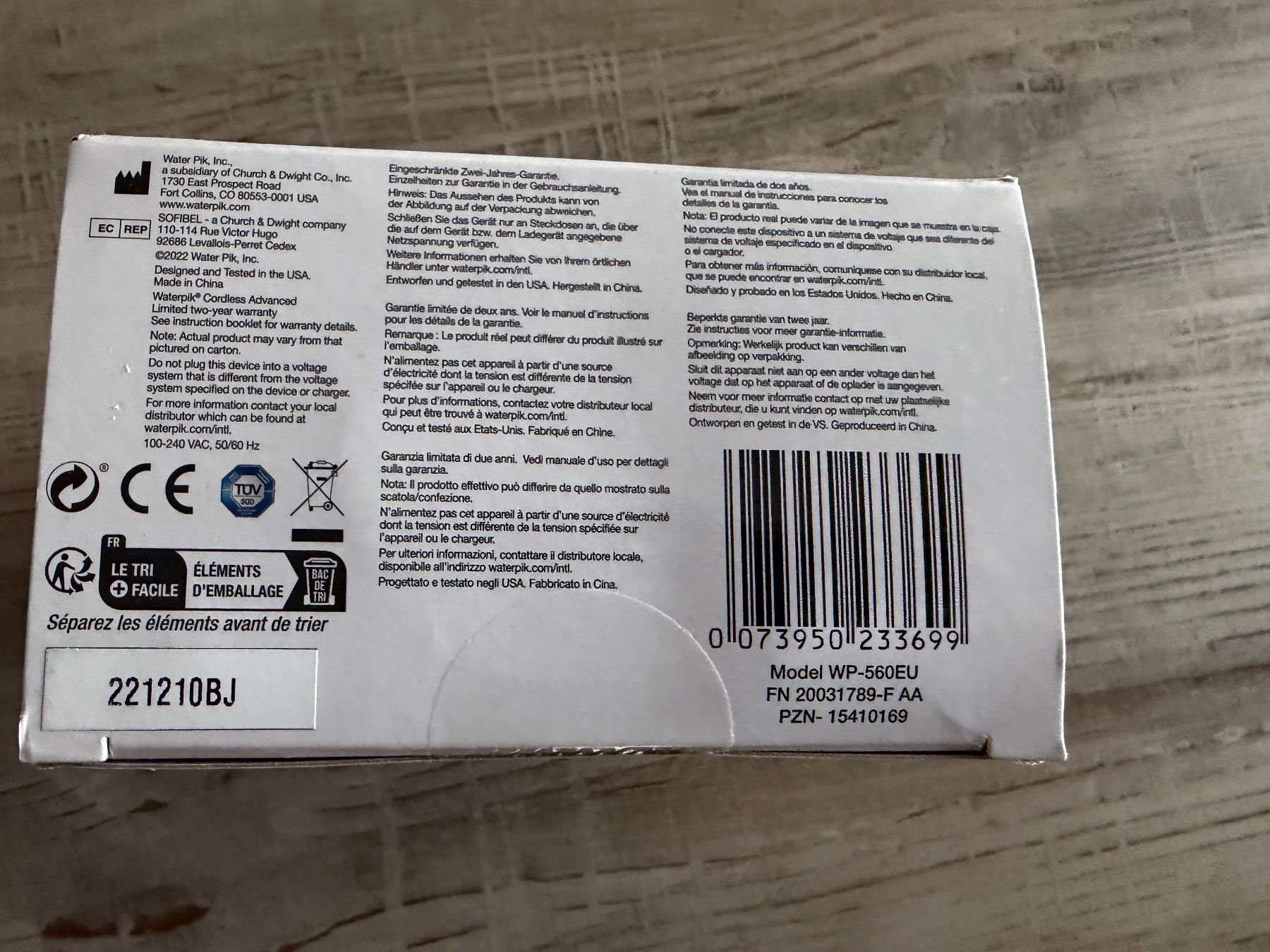 Zahnpflege: Waterpik Munddusche WP-560E Cordless Advanced, Neu – Neu und originalverpackt aus Wolfwil von Inseider12 2
