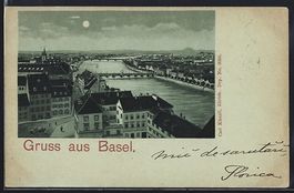 Mondschein-Lithographie Basel, Teilansic