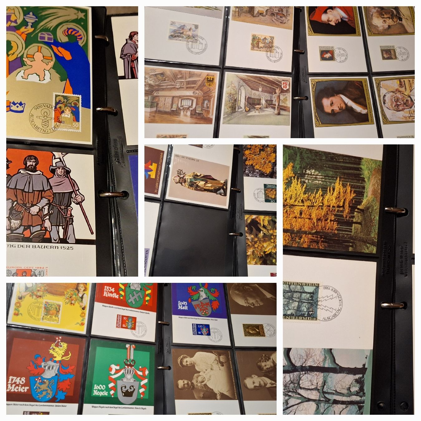 Tutti i francobolli: 307 Maximumkarten Liechtenstein 1961 - 1991  – Usato da Balgach venduto da SIMEON27 5