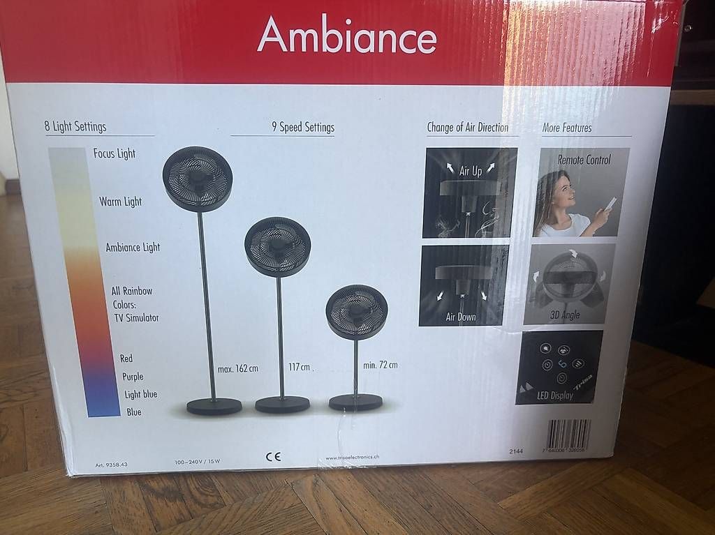 Ventilatori: vendo ventilatore e lampada  di marca Trisa  – Usato da ponte capriasca venduto da nev_c6sg 3