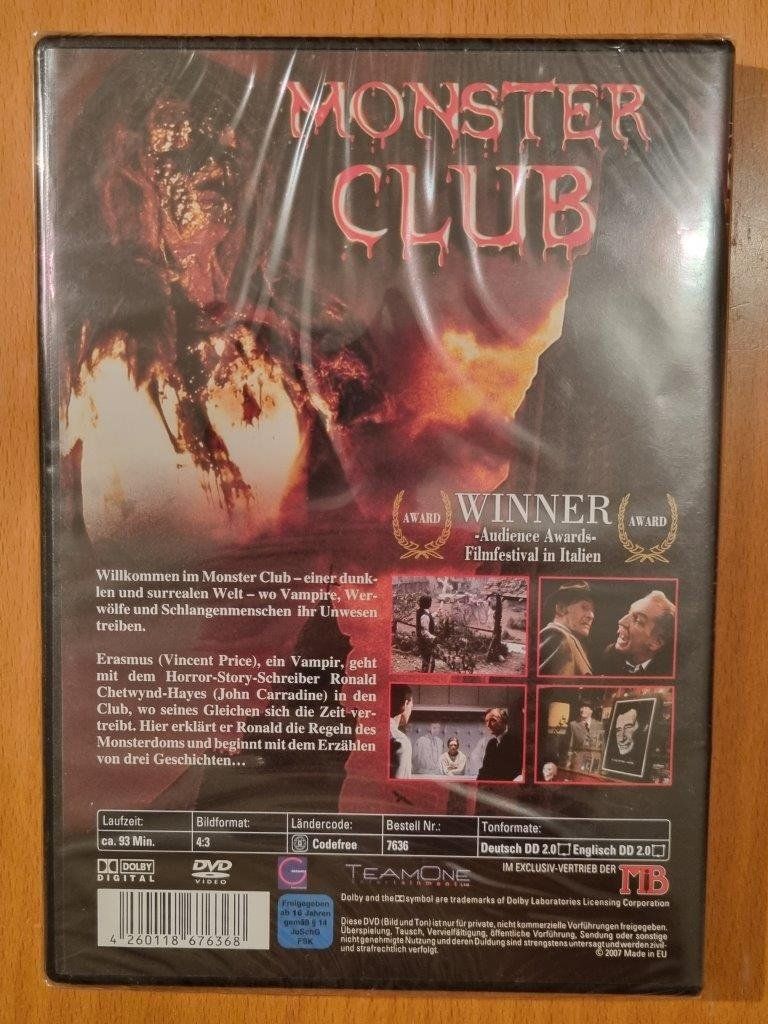 Tutti i DVDs: DVD: Monster Club -> NEU – Nuovo e nell'imballaggio originale da Ehrendingen venduto da Thomas_2 1
