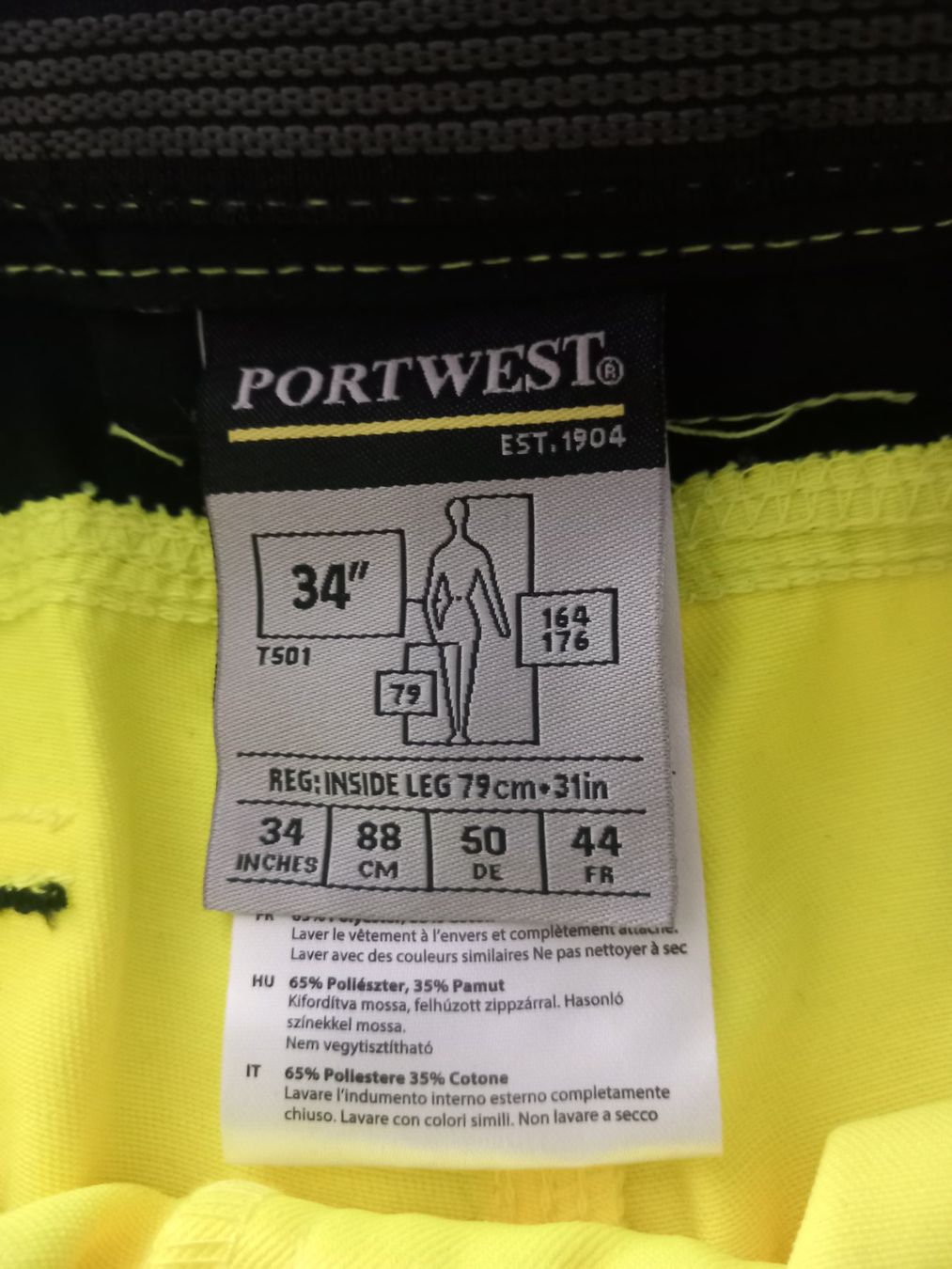 Pantaloni: Portwest Warnschutz Arbeitshose Gr.44 – Nuovo e nell'imballaggio originale da Thun venduto da Beas-Allerlei 2