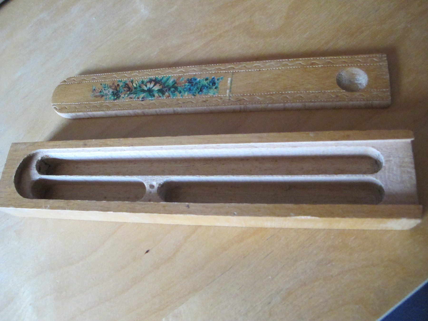 Barattoli: Vintage Schulkästchen Schatulle aus Holz – Usato da Löhningen venduto da Chimae67 6