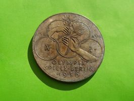 Medaille 1936, Olympische Spiele Berlin, 37mm