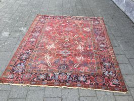 Gebrauchter antiker grosser Heriz Teppich Iran
