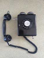 Wandtelefon Bakelit schwarz 