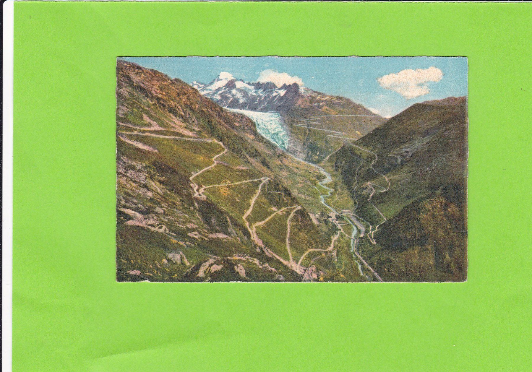 Ansichtskarten: Rhonegletscher – Gebraucht aus St. Peterzell von neckertal