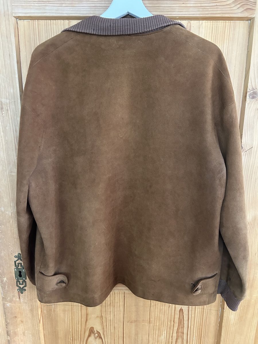Giacche: Herren Wildlederjacke braun mit Strickbündchen  – Nuovo (secondo la descrizione) da Zollikon venduto da alessandra2m 3