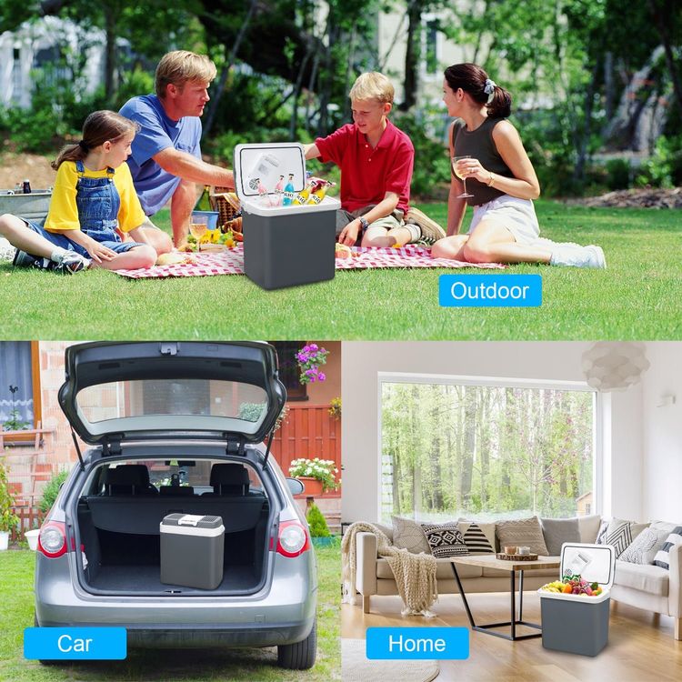 Elektrische Kühlbox 30 Liter - Kühlen & Warmhalten Für Camping & Picknick