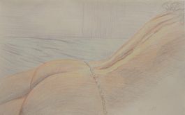 Pastell Zeichnung: Schöner Rücken