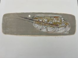 Marco Richterich LITHOGRAPHIE SIGNIERT GRÖSSE 50X39CM