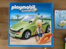 Playmobil Summer Fun 6069 Cabriolet mit Surfer