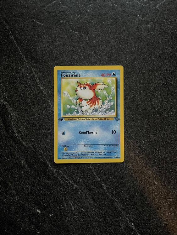 Pokémon Carte collezionabili: 🇫🇷 Poissirène set de base édition 1 - 53/64 - Mint – Nuovo (secondo la descrizione) da Baulmes venduto da resel_.tm