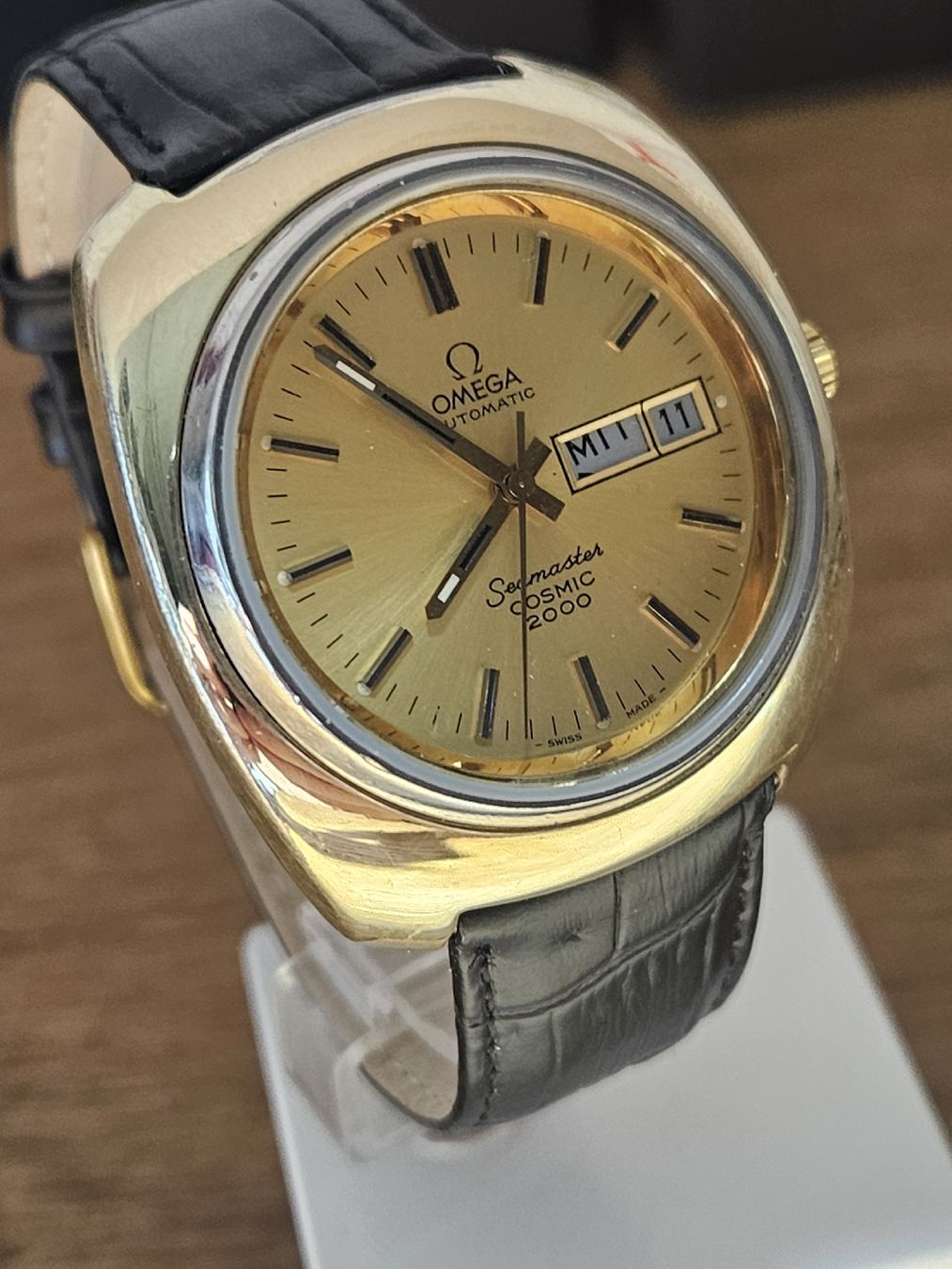 Omega Uhren: Omega Seamaster Cosmic 2000 Automatic Uhr 39mm Gold Capped – Gebraucht aus Flamatt von pie_f9zm 1