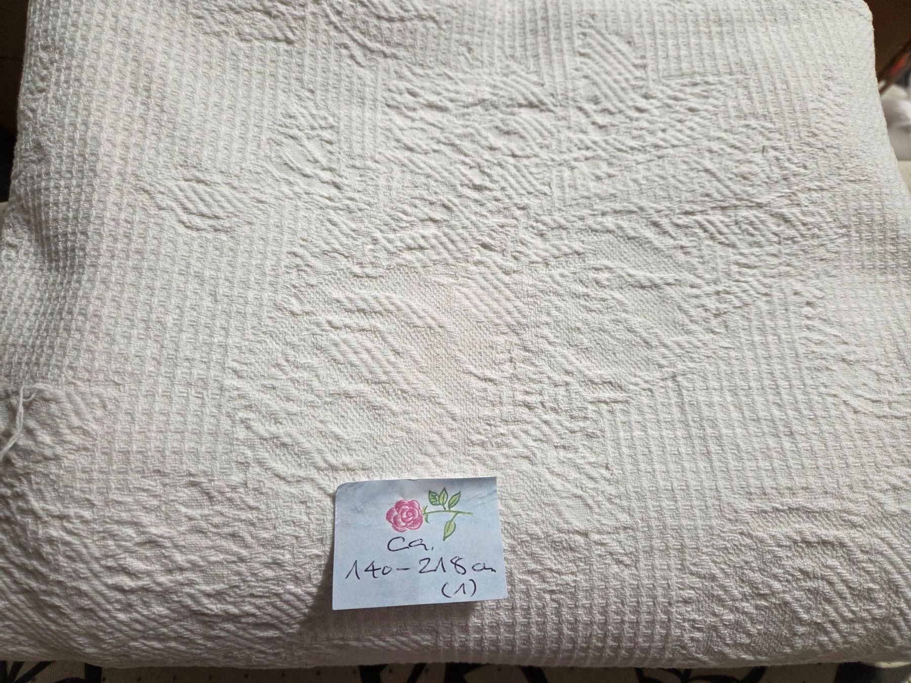 Coperte: 1 weisser Bettüberwurf oder eine Decke – Usato da St. Gallen venduto da Razoon77 3