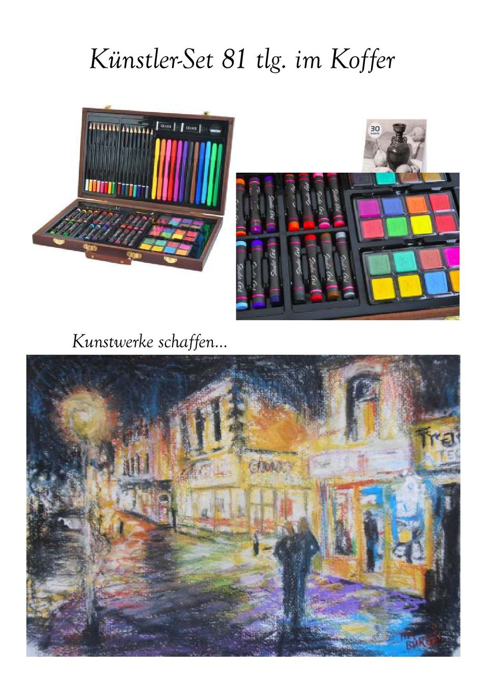 Colori: Mal- & Künstler-Set im Koffer - 81-teilig – Nuovo e nell'imballaggio originale da Schaffhausen venduto da Gemma_1966