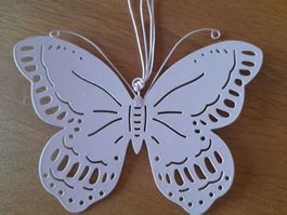 Schmetterling, Deko, rosa, Aufhänger, ca. 14 x 20 cm
