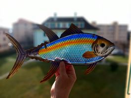 Thon déco métal 40x20 cm - neuf/Tolles Geburtstagsgeschenk!