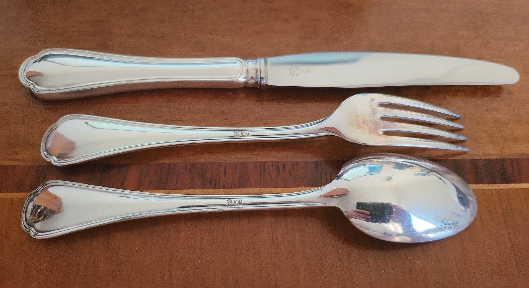 Jezler Bestecksets: Jezler Besteck-Set: Messer Gabel Löffel – Gebraucht aus Muttenz von  1