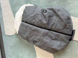 Winterfußsack Babyschale - hellgrau