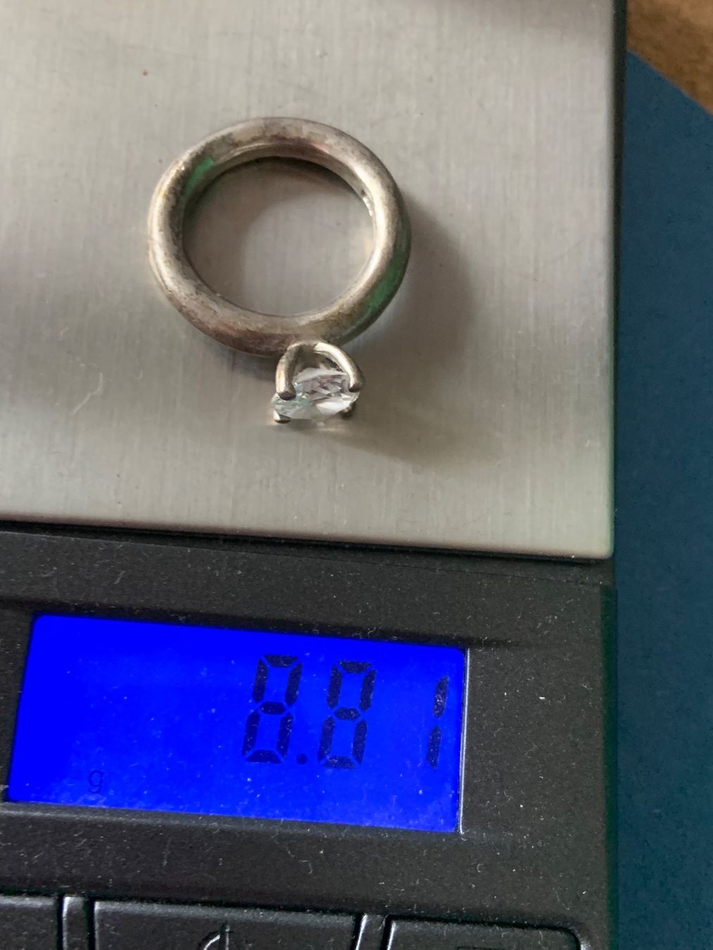 Anelli: Silberring white Stone Zarge (54/17) – Usato da Laufen venduto da Bellebellezza 9
