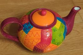 Teekanne, bunt NEU porzellan handmade