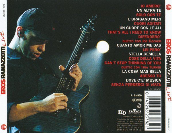 CD: CD Eros Ramazzotti - Live (1998) – Usato da Möriken AG venduto da mineralia 1