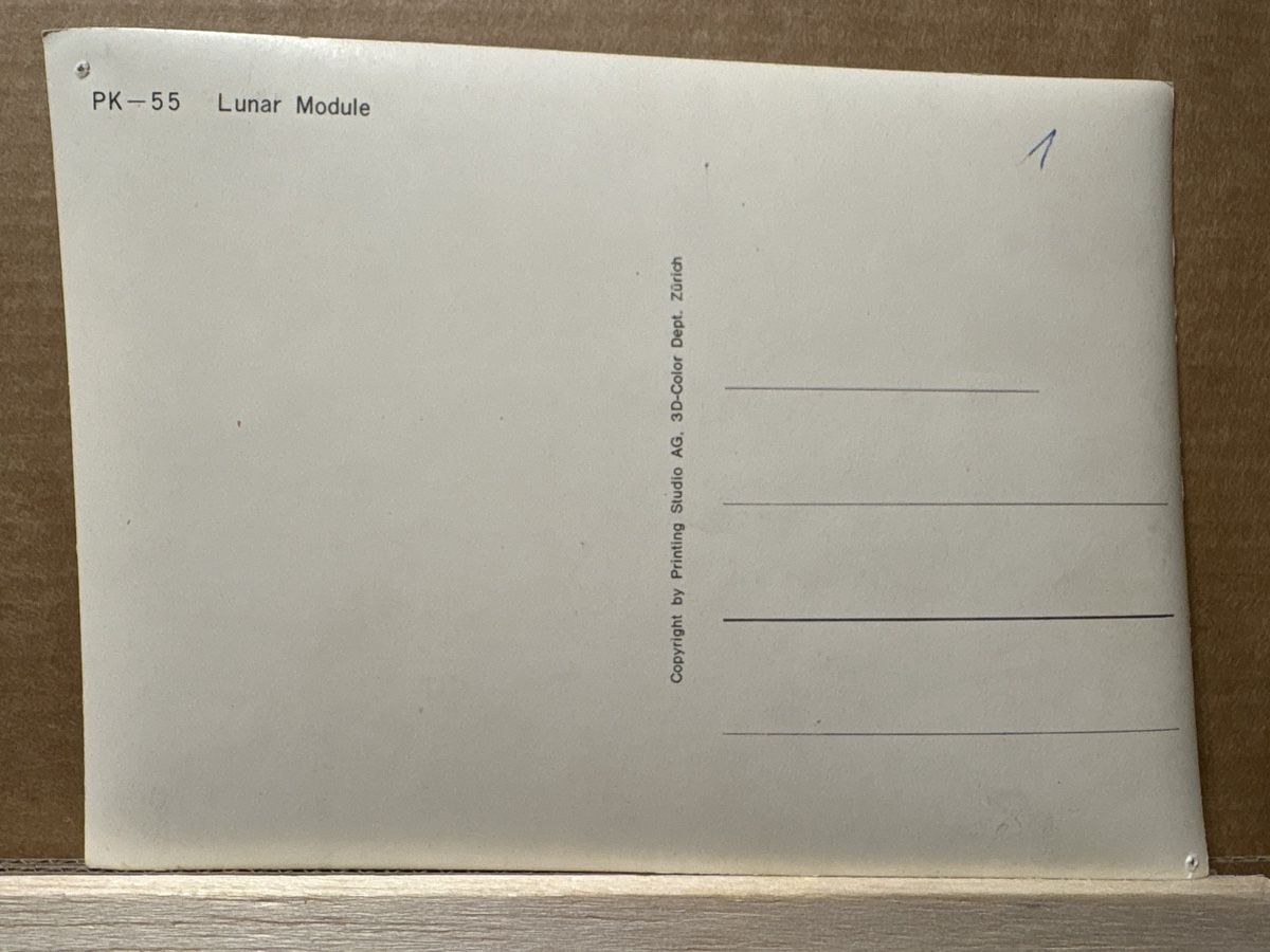 Cartoline postali: AK von Lunar Module / Raumfahrt Weltall – Usato da Rümlang venduto da Kartenpost1 1