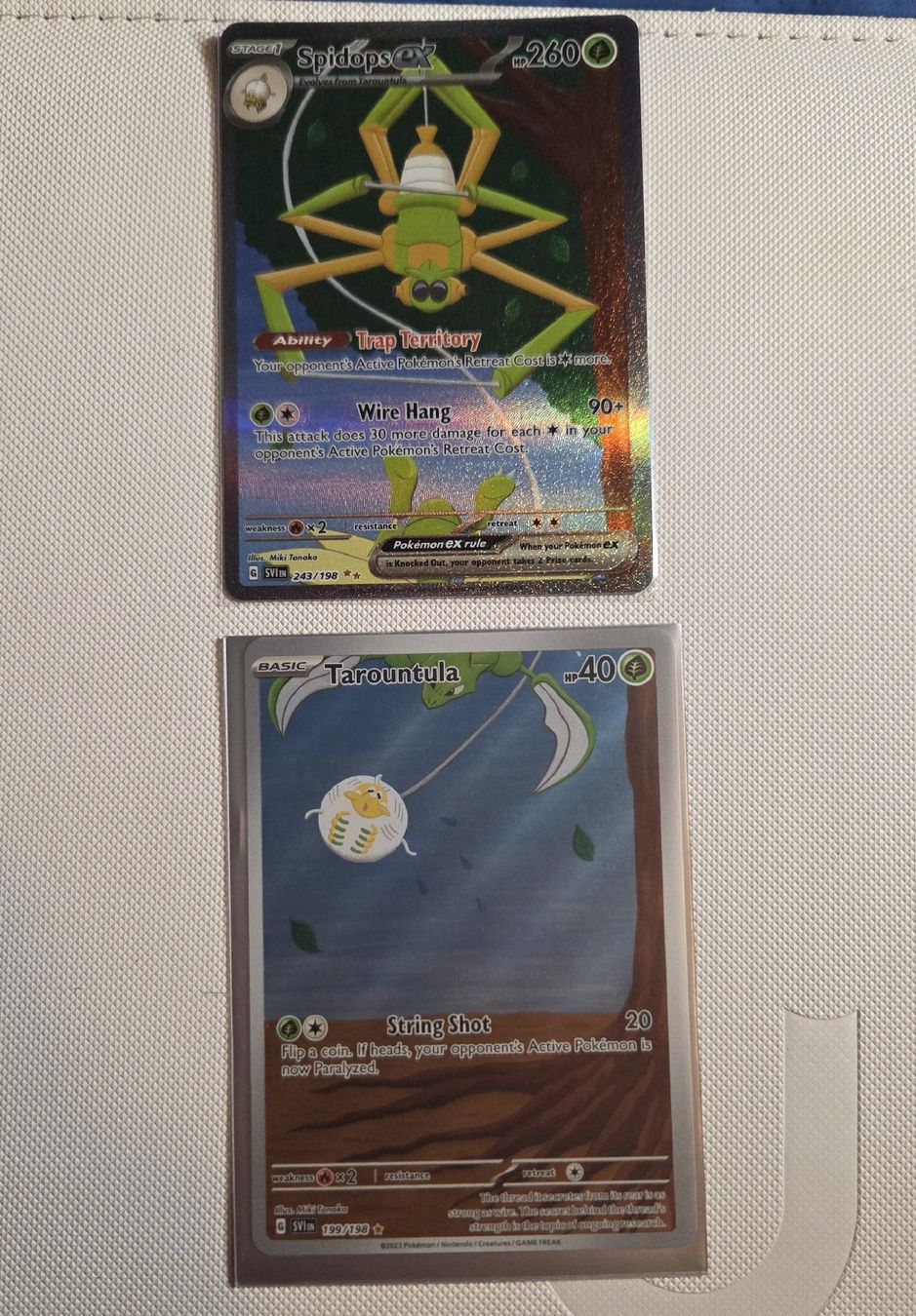 Pokémon Sammelbilder & Trading cards: spidops & tarantula – Neu (gemäss Beschreibung) aus Cadenazzo von spa_z96b