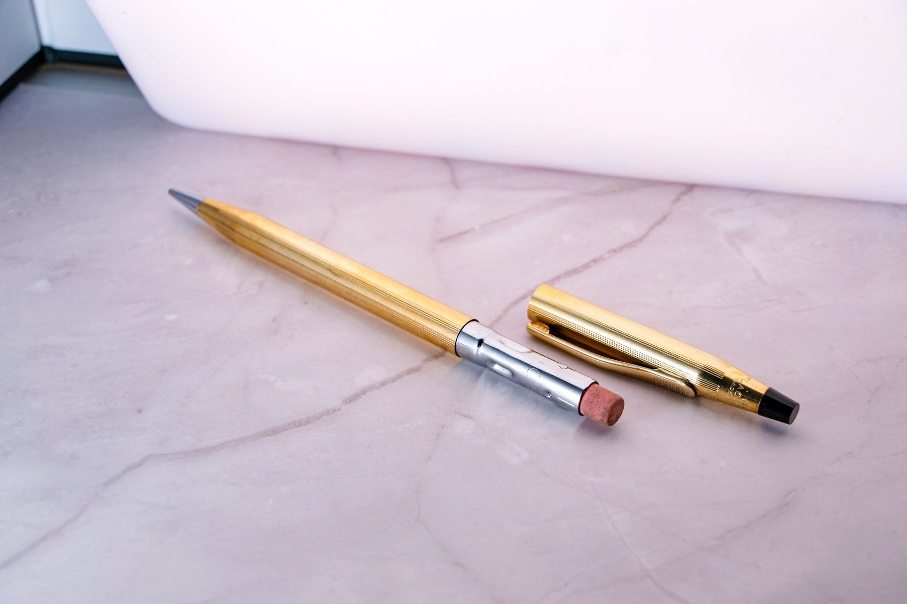 Bleistifte, Farbstifte & Kreide: Cross Minenbleistift Gold Plated – Defekt aus Fribourg von wat_2cff 1
