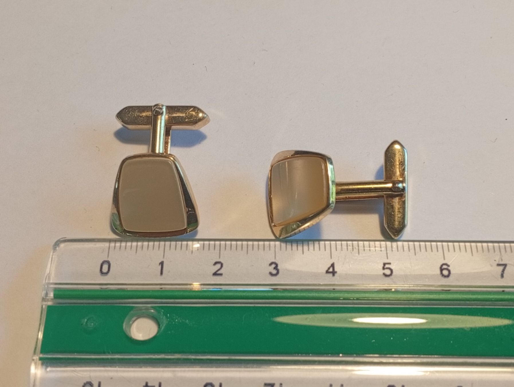 Gemelli: Manschettenknöpfe Vintage Perlmutter – Usato da Baden venduto da TellsKuchenhaus 1