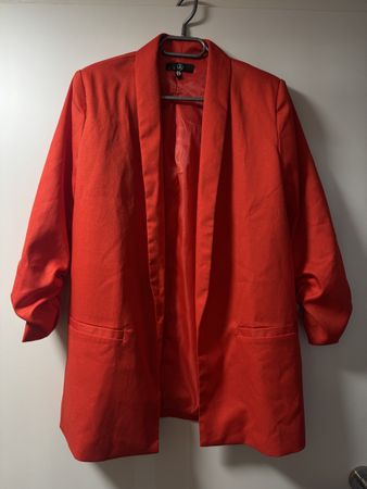 Blazer rot/orange Dreiviertelärm Damen Grösse 36